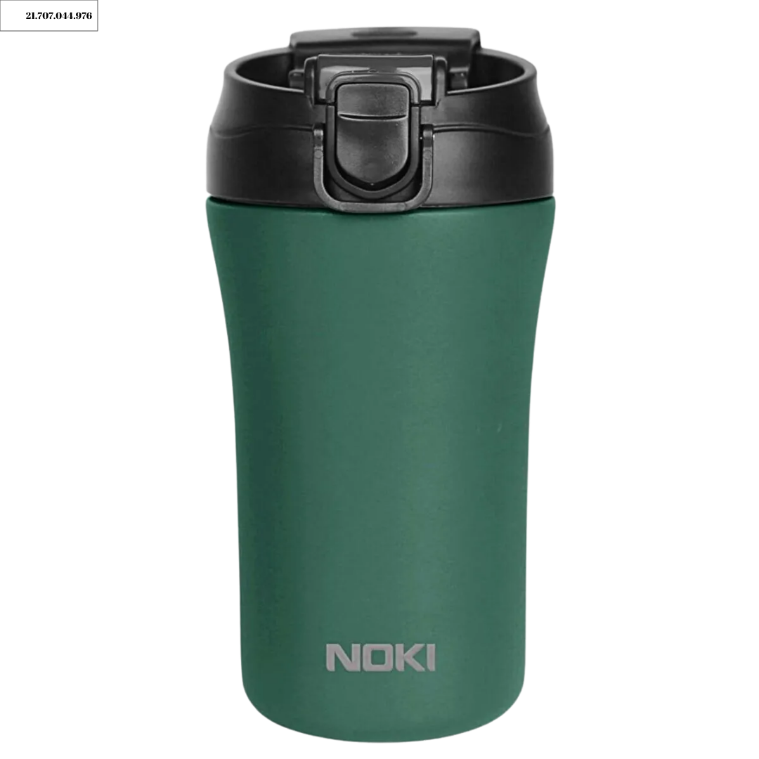 NOKI ÇELIK TERMOS MUG ÇIFT AGIZLIKLI YESIL 400 ML